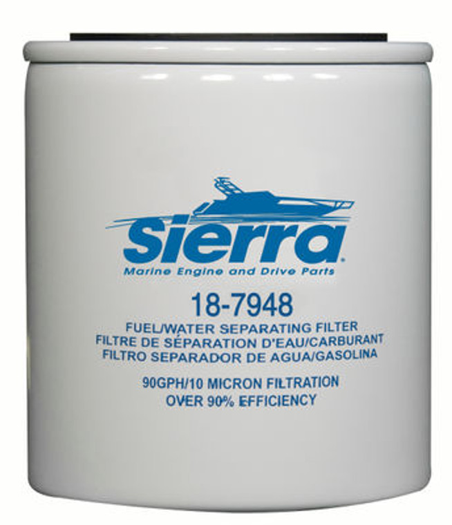 High-Efficiency Marine Series Fuel Water Separator Filter | 10 Micron | Fits Mercury Engines