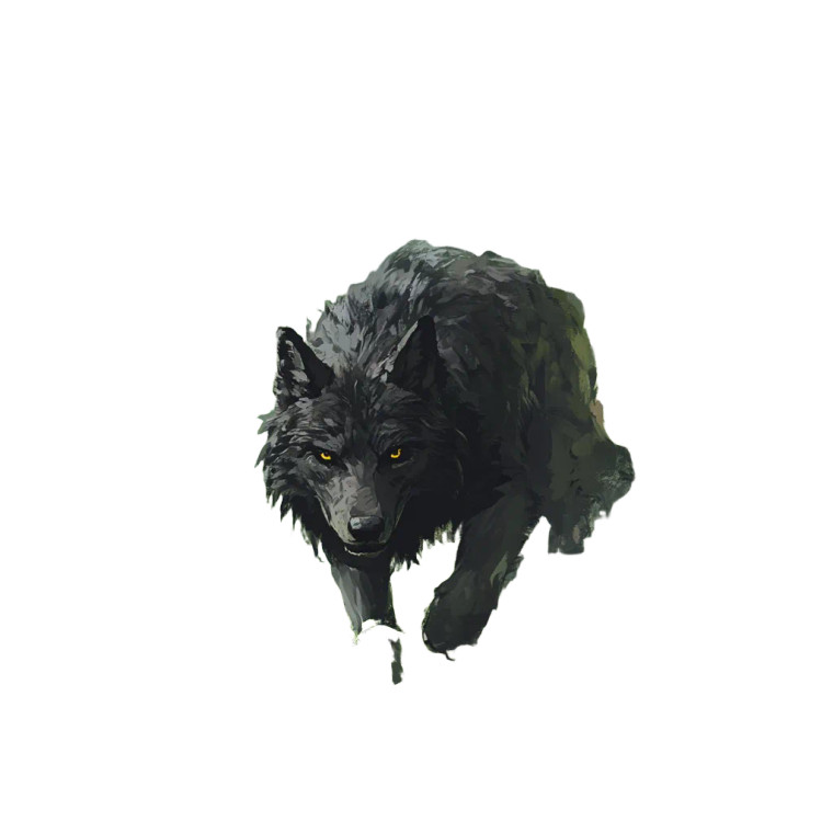 Big Direwolf Vinyl Car Decal Sticker – Waterproof & UV-Resistant 8"