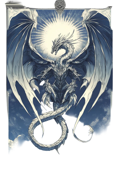 Dragon God Bahamut V3 Vinyl Car Decal Sticker – Waterproof & UV-Resistant 8"