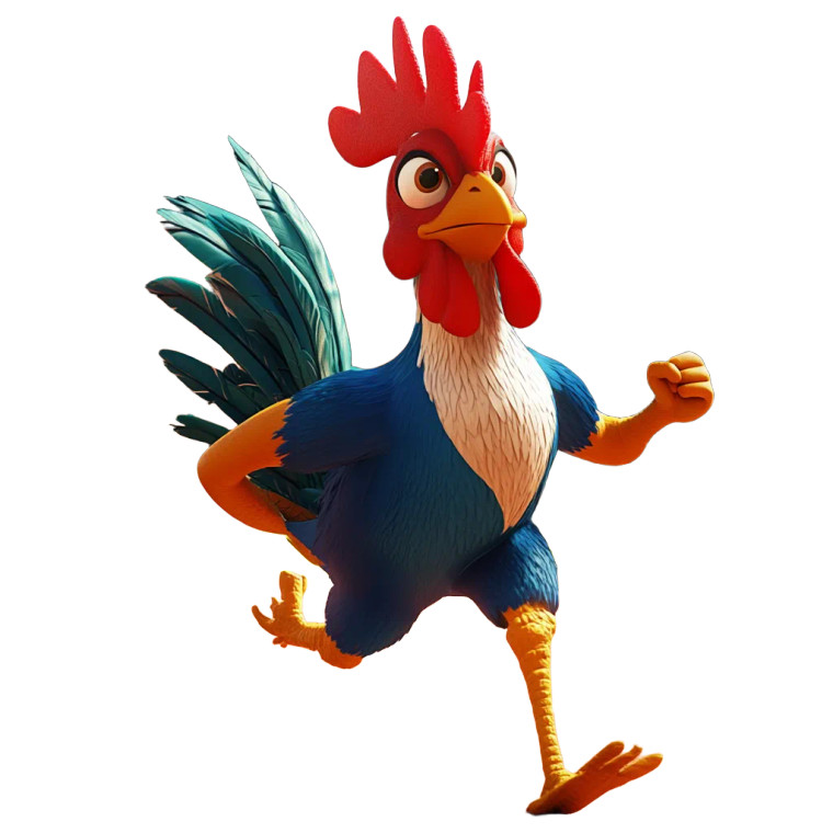 Olympic Rooster Vinyl Car Decal Sticker – Waterproof & UV-Resistant 8"