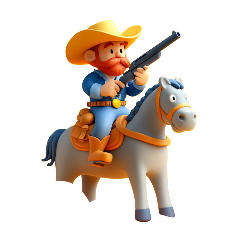 Sheriff Game Icon Vinyl Car Decal Sticker – Waterproof & UV-Resistant 8"