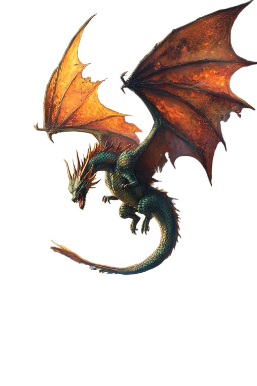 Medieval Dragon Flight V2 Vinyl Car Decal Sticker – Waterproof & UV-Resistant 8"