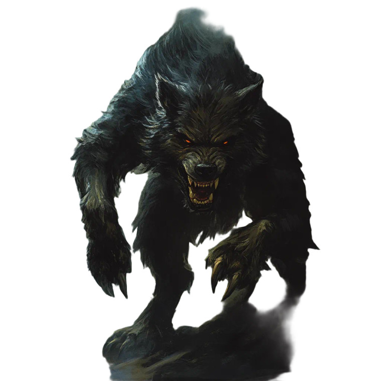 Werewolf Art Vinyl Car Decal Sticker – Waterproof & UV-Resistant 8"