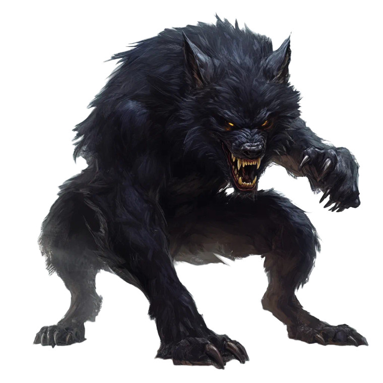 Black Werewolf V3 Vinyl Car Decal Sticker – Waterproof & UV-Resistant 8"