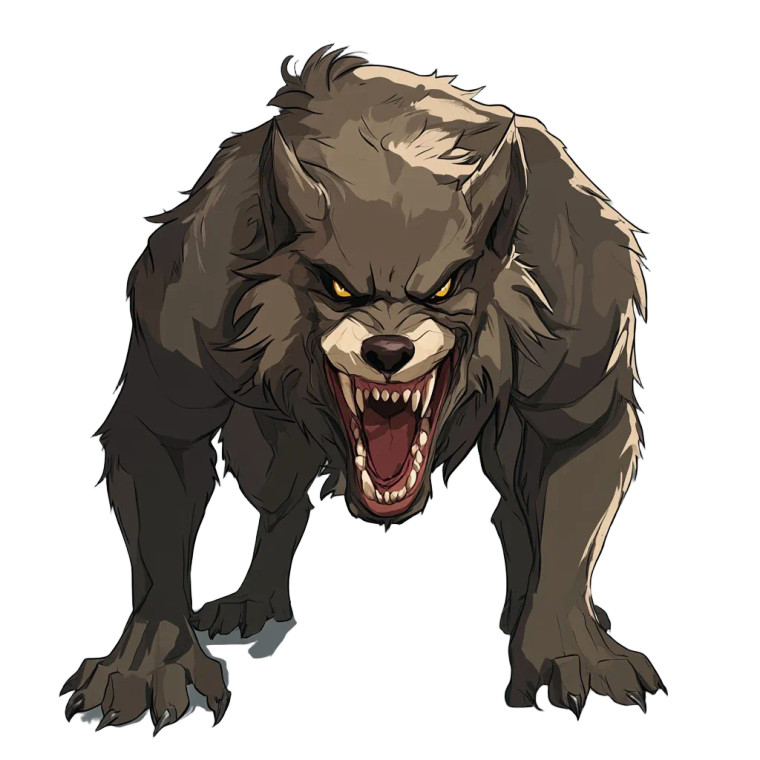 Q Anime Werewolves Vinyl Car Decal Sticker – Waterproof & UV-Resistant 8"