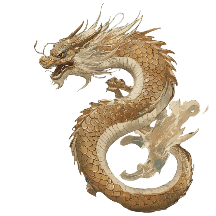 Chinese Wyrm Art Vinyl Car Decal Sticker – Waterproof & UV-Resistant 8"