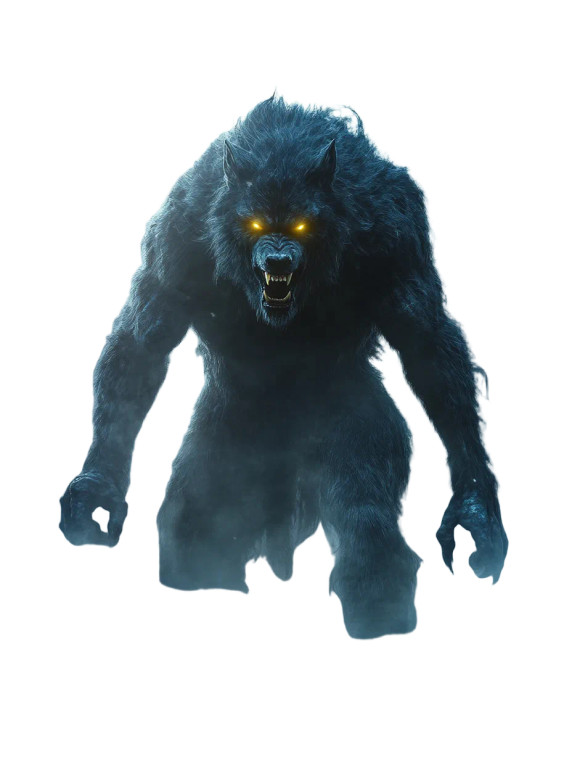 Dark Fantasy Werewolf Vinyl Car Decal Sticker – Waterproof & UV-Resistant 8"