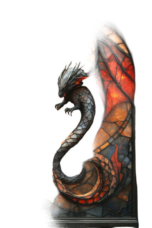 Gothic Dragon Window Vinyl Car Decal Sticker – Waterproof & UV-Resistant 8"