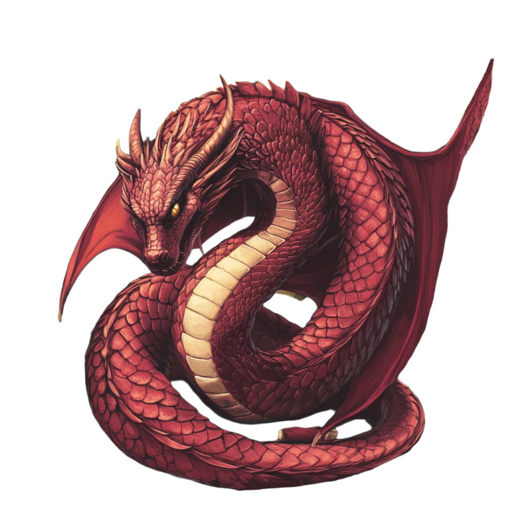 Red Dragon V5 Vinyl Car Decal Sticker – Waterproof & UV-Resistant 8"