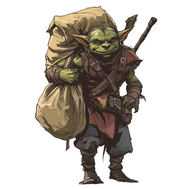 Treasure Goblin Vinyl Car Decal Sticker – Waterproof & UV-Resistant 8"