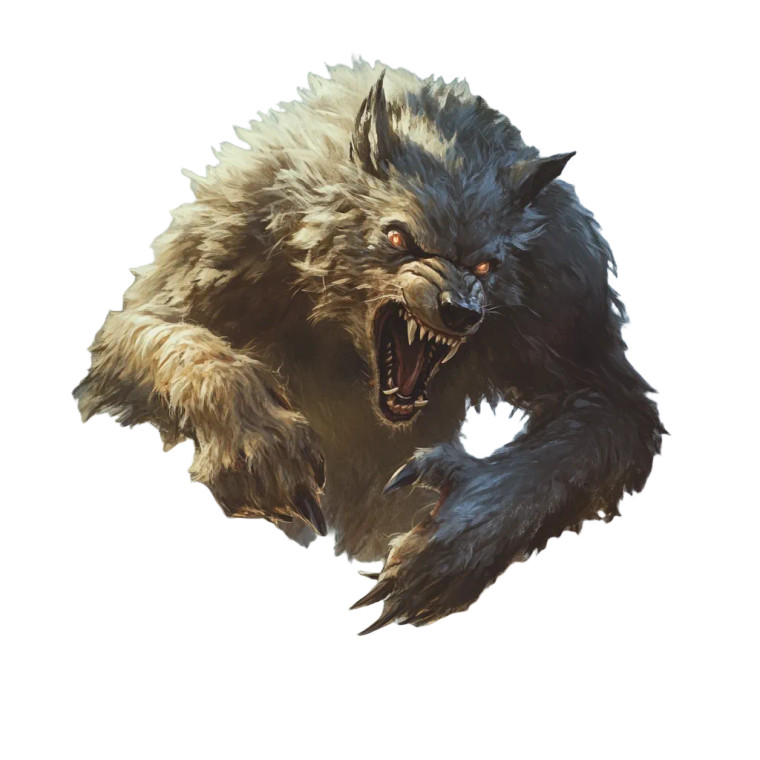 Feral Bugbear Werewolf Vinyl Car Decal Sticker – Waterproof & UV-Resistant 8"