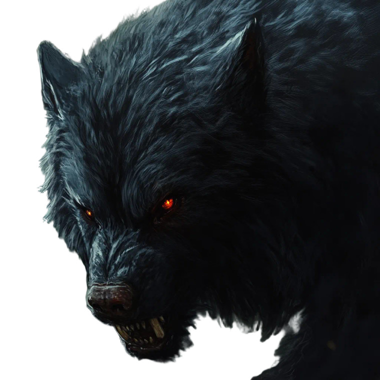 Black Warg Vinyl Car Decal Sticker – Waterproof & UV-Resistant 8"