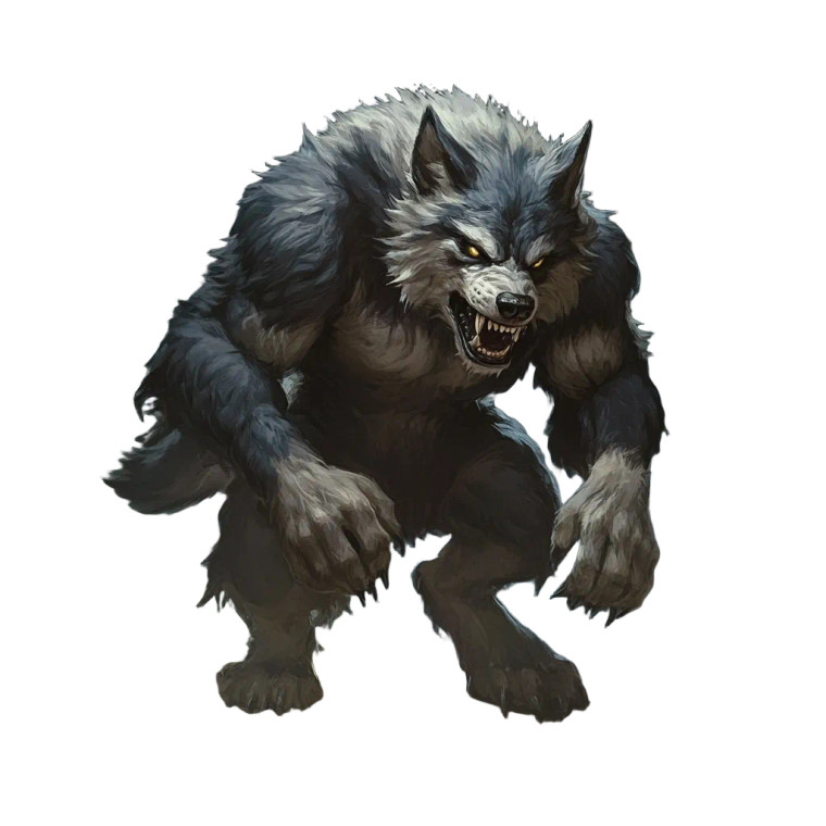 Feral Werewolf Cave Vinyl Car Decal Sticker – Waterproof & UV-Resistant 8"