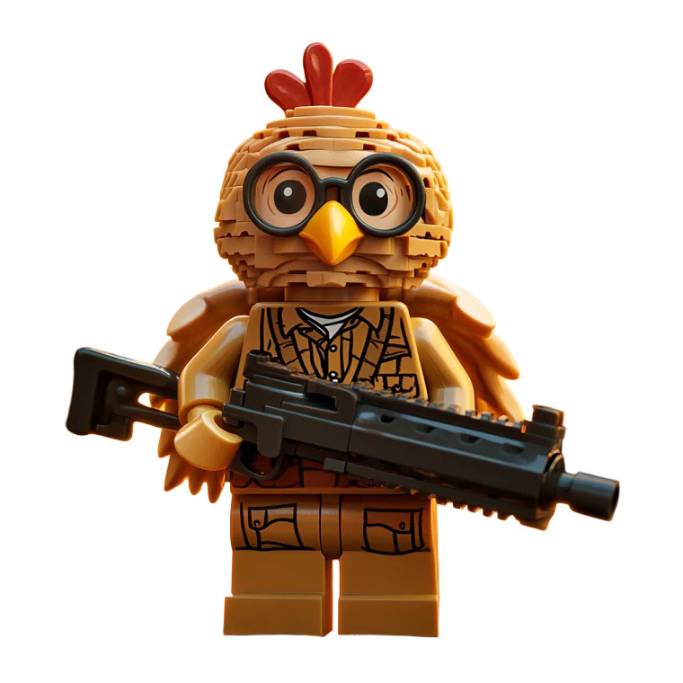 Lego Turkey Warrior Vinyl Car Decal Sticker – Waterproof & UV-Resistant 8"