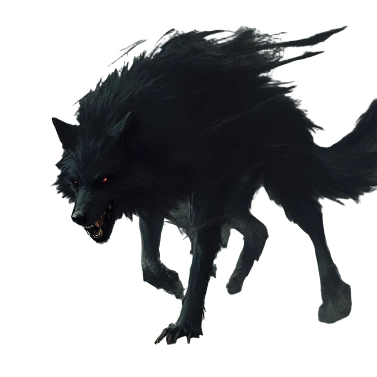 Dark Anime Wolf Vinyl Car Decal Sticker – Waterproof & UV-Resistant 8"