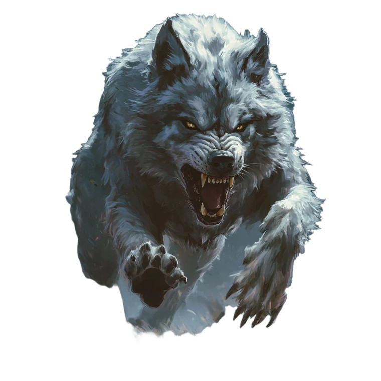 Aggressive Wolf Growl Vinyl Car Decal Sticker – Waterproof & UV-Resistant 8"