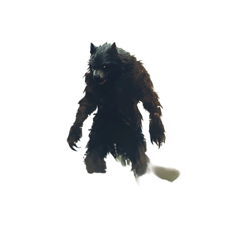 Friendly Wolfman Vinyl Car Decal Sticker – Waterproof & UV-Resistant 8"