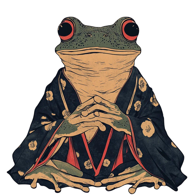 Unimpressed Frog Design Vinyl Car Decal Sticker – Waterproof & UV-Resistant 8"