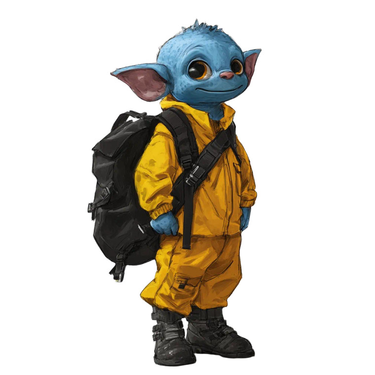 Cute Goblin Character Vinyl Car Decal Sticker – Waterproof & UV-Resistant 8"