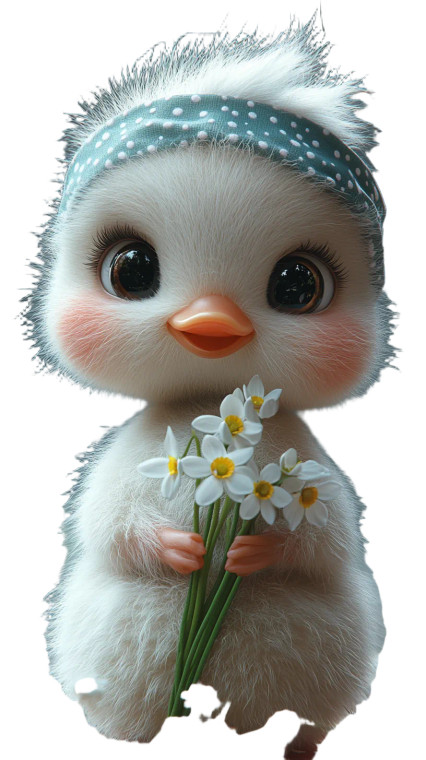 Cute Duck Portrait Vinyl Car Decal Sticker – Waterproof & UV-Resistant 8"