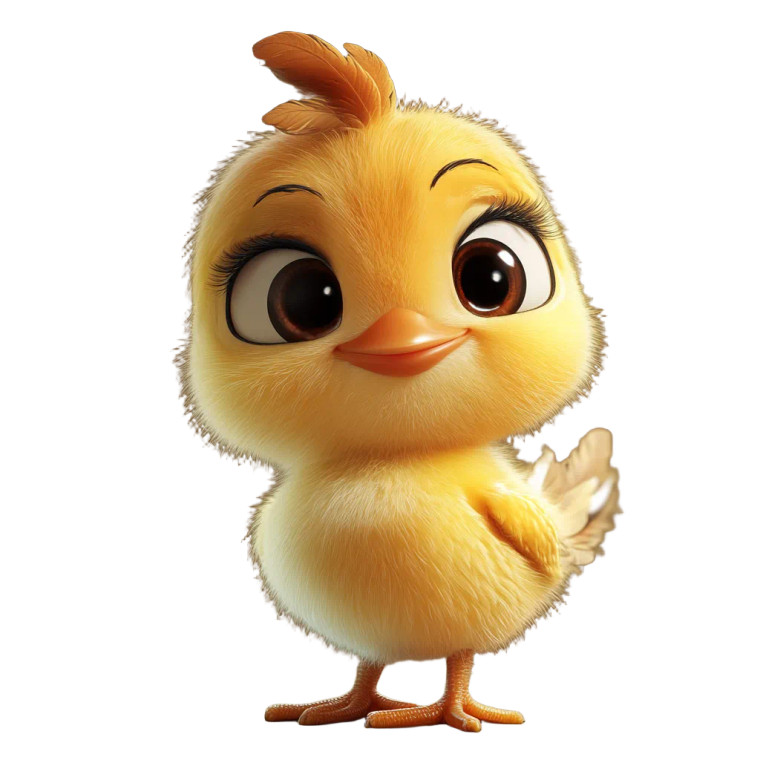 3D Cartoon Chicken Vinyl Car Decal Sticker – Waterproof & UV-Resistant 8"
