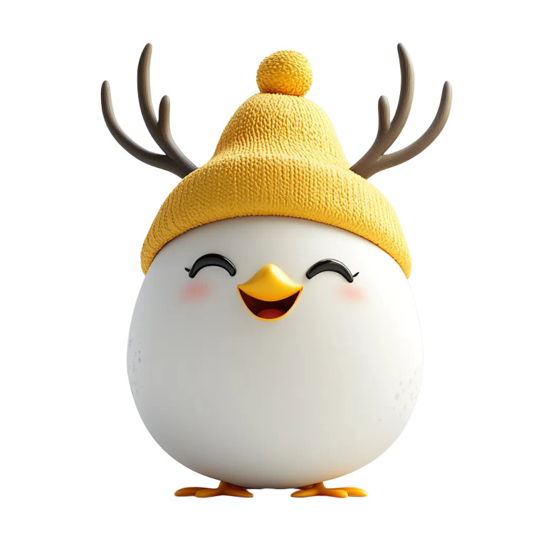 Chicken Egg Character Vinyl Car Decal Sticker – Waterproof & UV-Resistant 8"