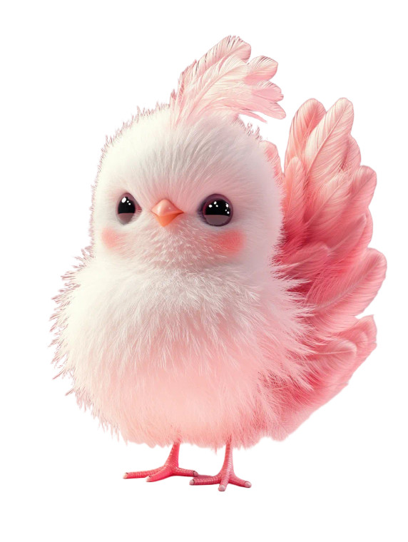 Cute Pink Peacock Vinyl Car Decal Sticker – Waterproof & UV-Resistant 8"