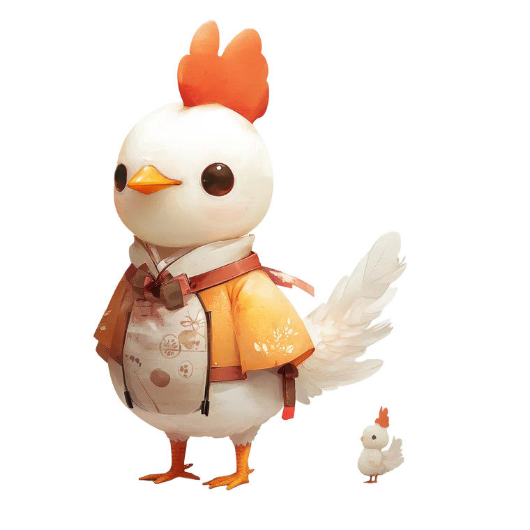 Stylish Chicken Character Vinyl Car Decal Sticker – Waterproof & UV-Resistant 8"