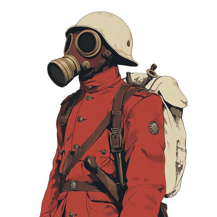 Anime Redcoat Soldier Vinyl Car Decal Sticker – Waterproof & UV-Resistant 8"