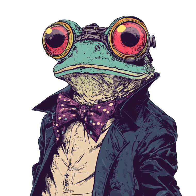 Whimsical Pixel Frog Vinyl Car Decal Sticker – Waterproof & UV-Resistant 8"