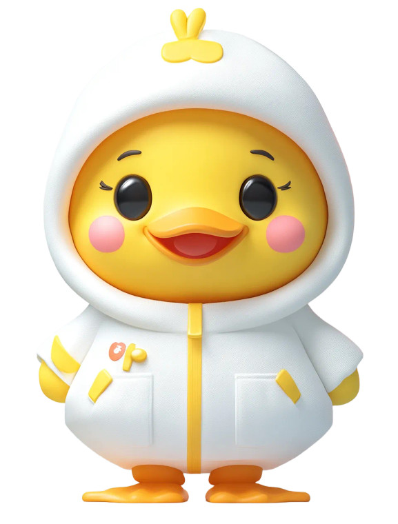 Wushu Duck Icon Vinyl Car Decal Sticker – Waterproof & UV-Resistant 8"