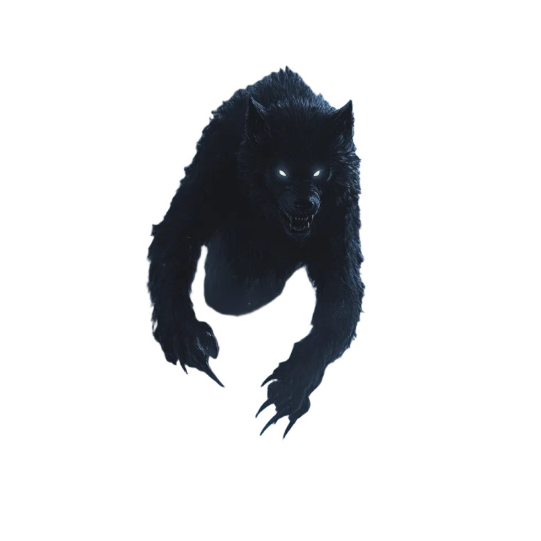 Werewolf At Night Vinyl Car Decal Sticker – Waterproof & UV-Resistant 8"