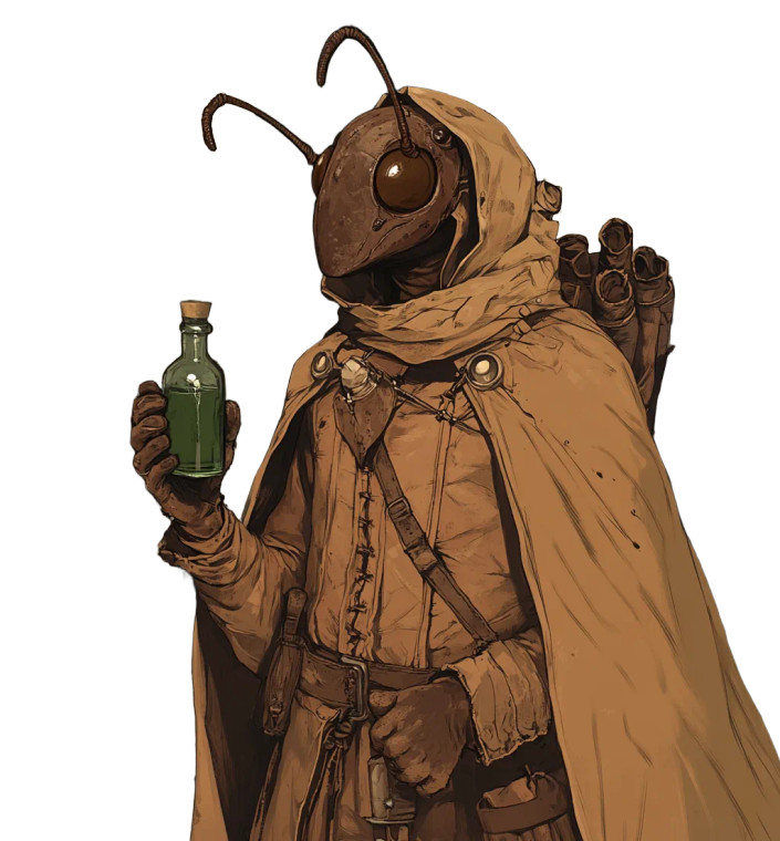 Plague Alchemist Cockroach Vinyl Car Decal Sticker – Waterproof & UV-Resistant 8"