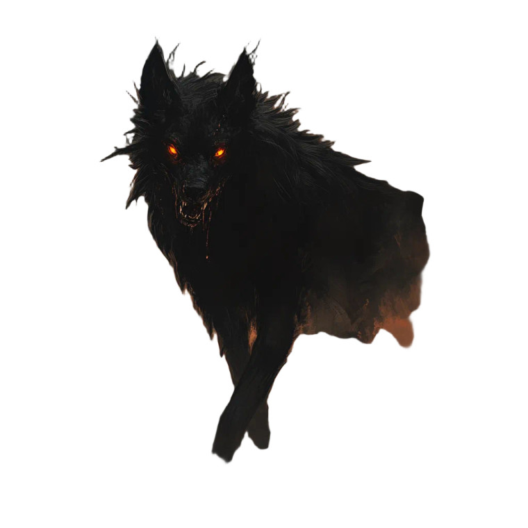 Shadow Hound V6 Vinyl Car Decal Sticker – Waterproof & UV-Resistant 8"