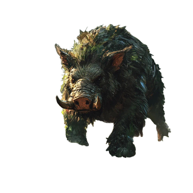 Calydonian Boar Vinyl Car Decal Sticker – Waterproof & UV-Resistant 8"