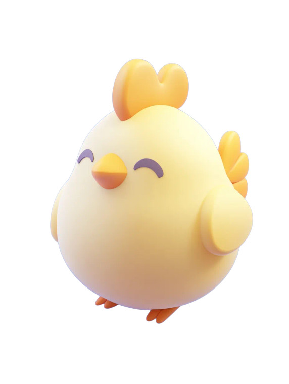 Cute 3D Chicken V4 Vinyl Car Decal Sticker – Waterproof & UV-Resistant 8" Cute 3D Chicken V4 Vinyl Car Decal Sticker – Waterproof & UV-Resistant 8"