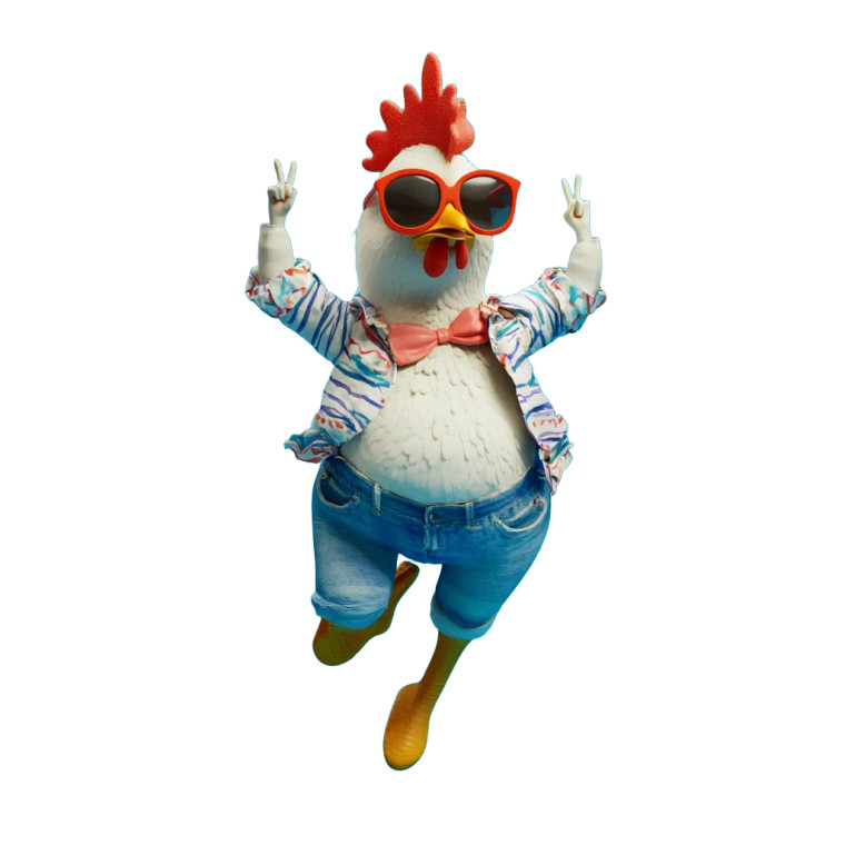 Chicken Woman Party Vinyl Car Decal Sticker – Waterproof & UV-Resistant 8"