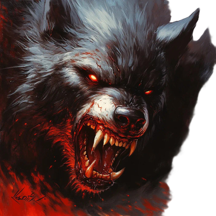 Vampire Werewolf Vinyl Car Decal Sticker – Waterproof & UV-Resistant 8"