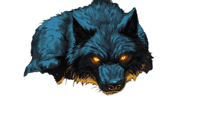 Sentient Werewolf Hiding Vinyl Car Decal Sticker – Waterproof & UV-Resistant 8"