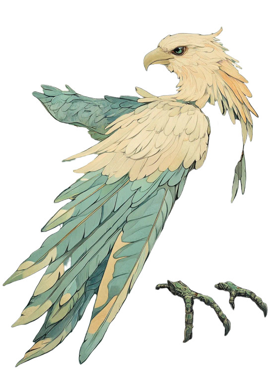 Mechanical Avian Artifact Vinyl Car Decal Sticker – Waterproof & UV-Resistant 8"