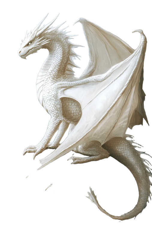 Ethereal White Dragon V2 Vinyl Car Decal Sticker – Waterproof & UV-Resistant 8"