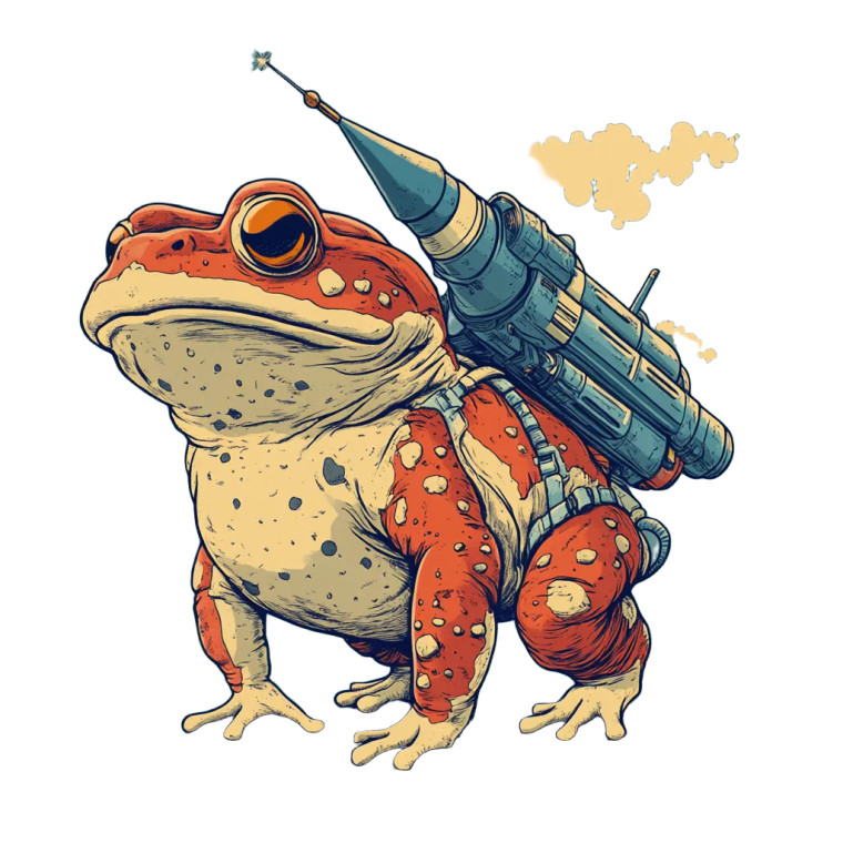 Missile Toad Vinyl Car Decal Sticker – Waterproof & UV-Resistant 8"