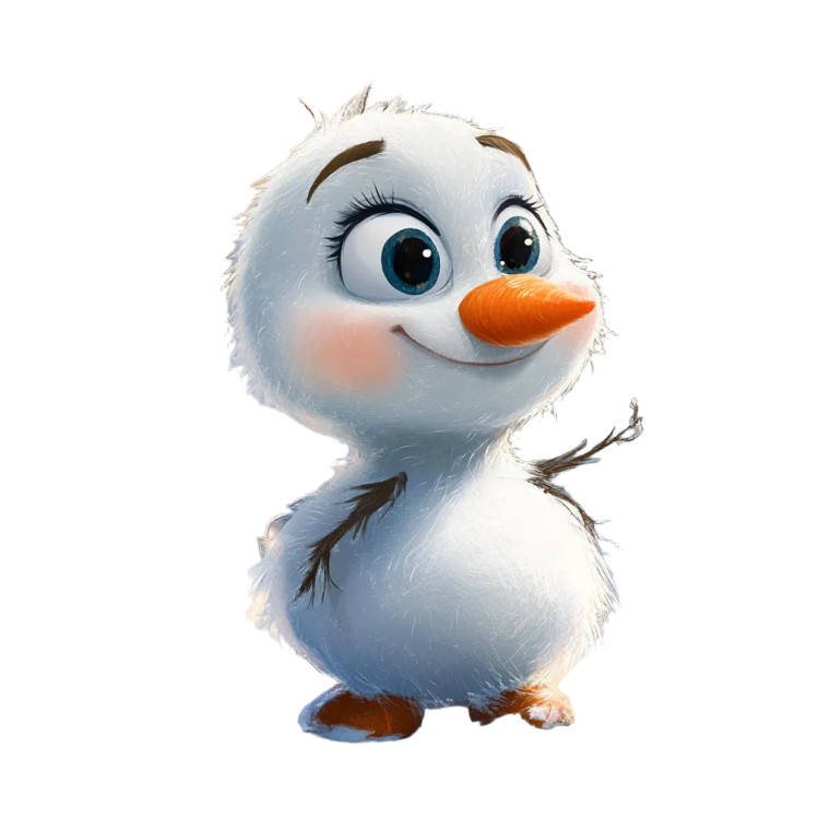 Baby Olaf Pixar Vinyl Car Decal Sticker – Waterproof & UV-Resistant 8"