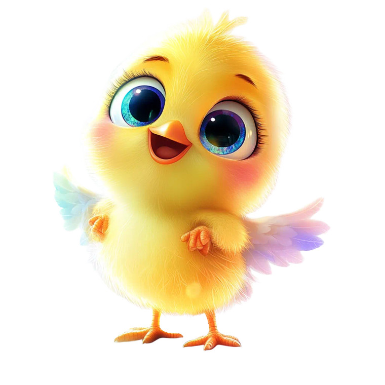 Fluffy Easter Chicks Vinyl Car Decal Sticker – Waterproof & UV-Resistant 8"