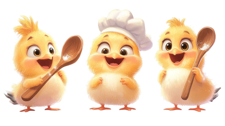 Baby Chick Chef V2 Vinyl Car Decal Sticker – Waterproof & UV-Resistant 8"