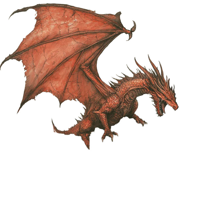 Red Dragon Siege Vinyl Car Decal Sticker – Waterproof & UV-Resistant 8"