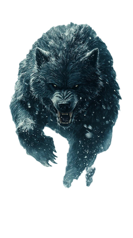 Wolf-Bear Hybrid Vinyl Car Decal Sticker – Waterproof & UV-Resistant 8"