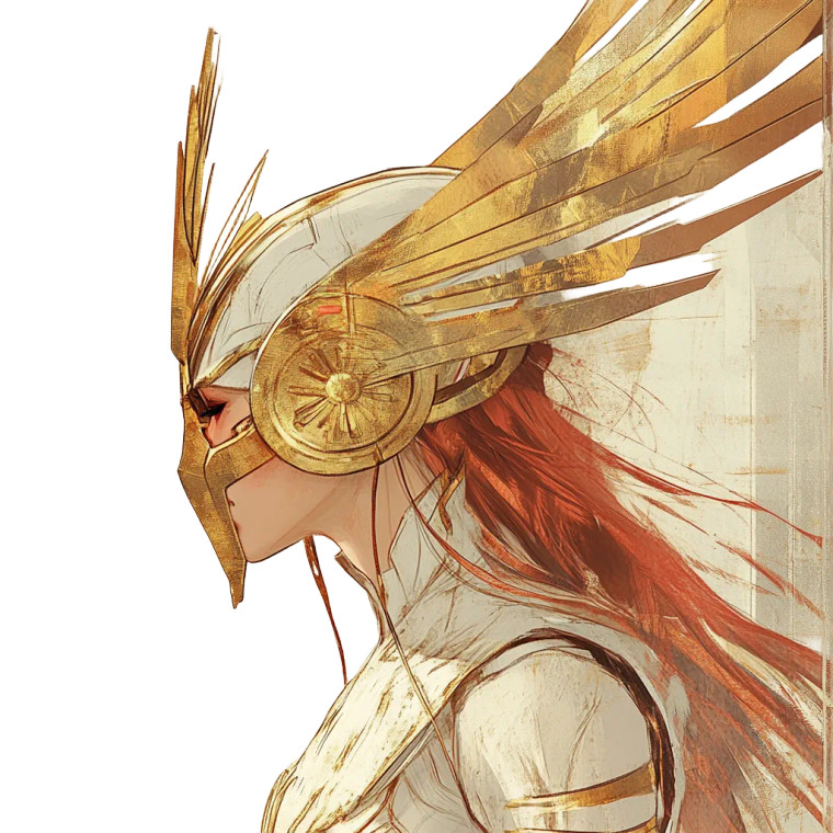 Sun'S Warrior Angel Vinyl Car Decal Sticker – Waterproof & UV-Resistant 8"