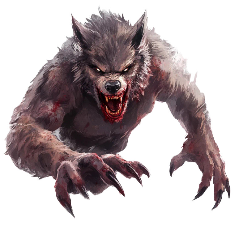 Menacing Werewolf Art Vinyl Car Decal Sticker – Waterproof & UV-Resistant 8"