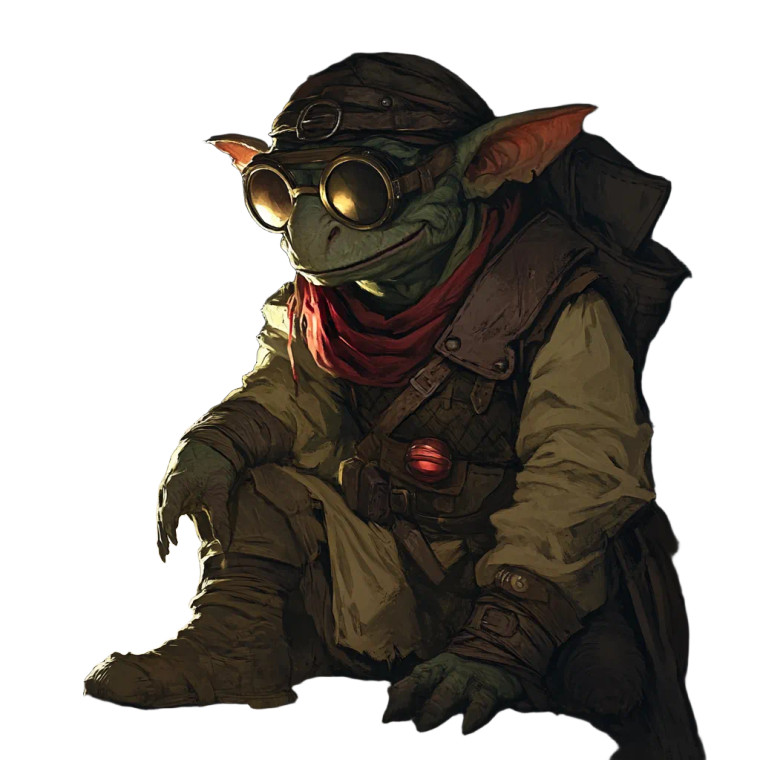 Goblin Archaeologist Vinyl Car Decal Sticker – Waterproof & UV-Resistant 8"